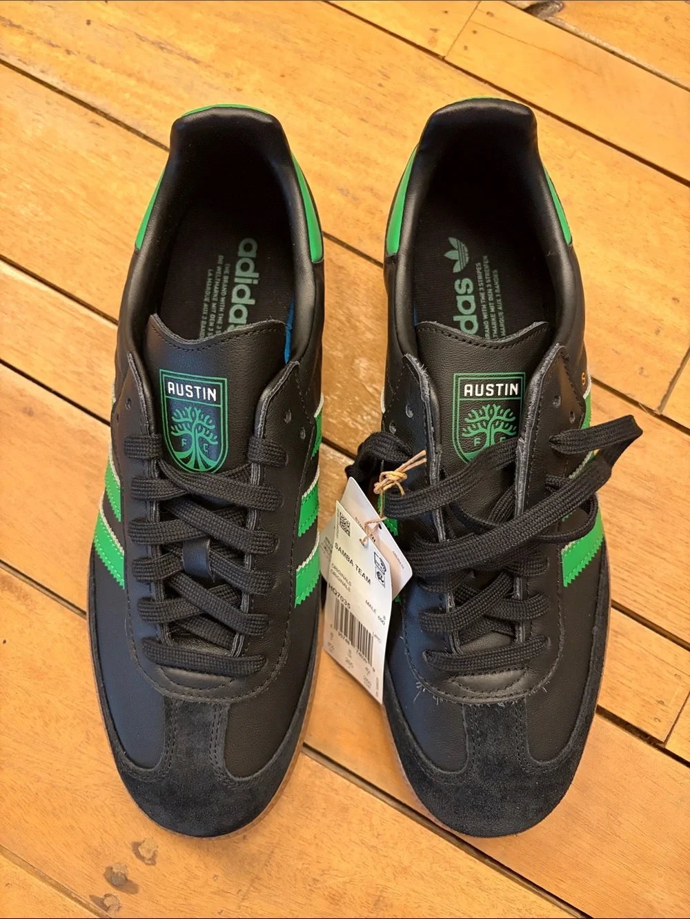 Adidas Samba OG Austin FC Sneakers Black Green Men’s 8 1/2